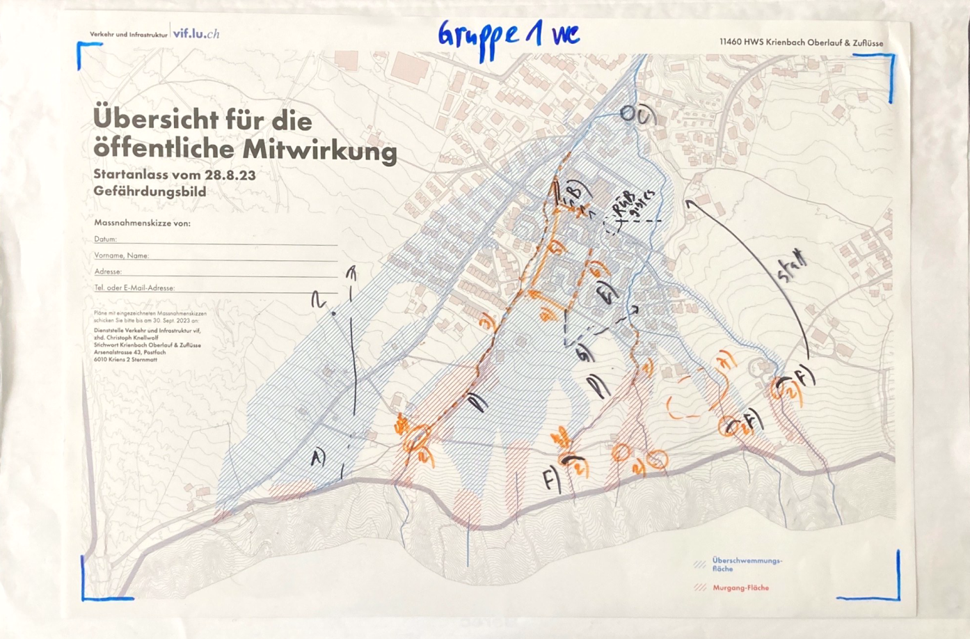 Hochwasserschutz Krienbach Kriens