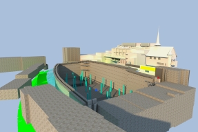 Visualisierung Modell Baugrube