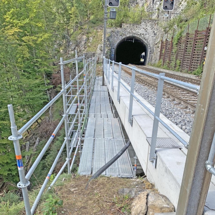 Erneuerung Lehnenviadukt Felsenburg km 26.801