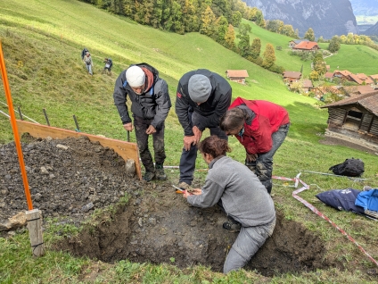 Abbildung 1: Kartierung am offenen Profil